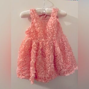 Cat & Jack Pink Rose Dress with Bloomers 12months